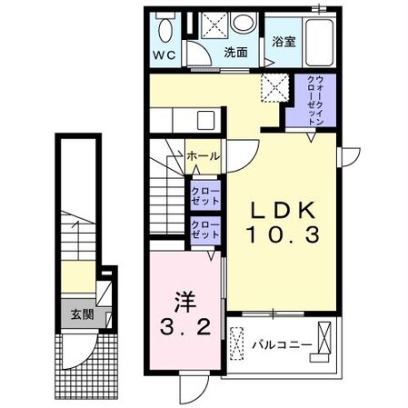 井野駅 徒歩39分 2階の物件間取画像